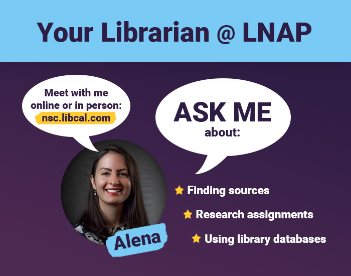 Meet with a librarian at LNAP
