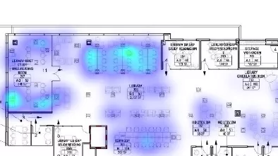 Heat Map of Library