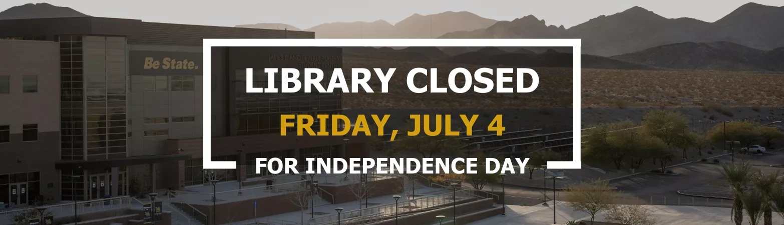 The library is closed on Friday, July 4 for Independence Day