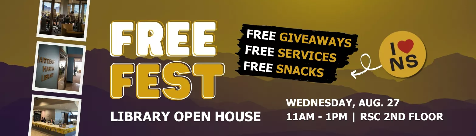 Join us for Free Fest: Library Open House on August 27 from 11am to 1pm