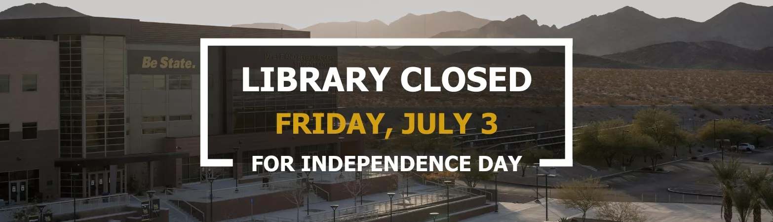 The library is closed on Friday, July 3 for Independence Day