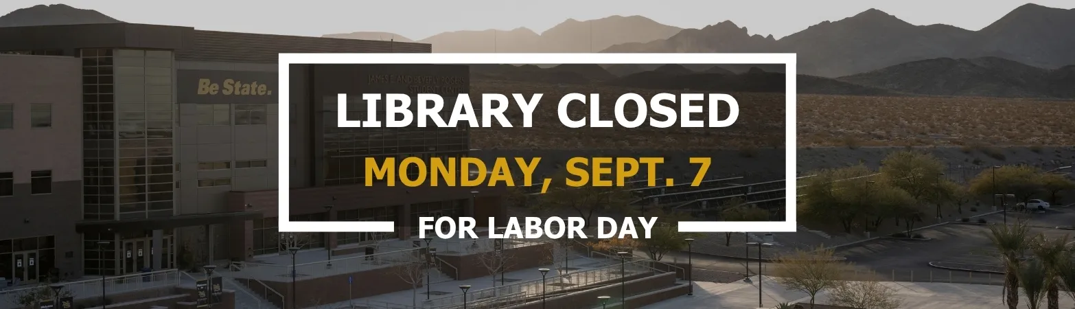 The library is closed on Monday, September 7 for Labor Day