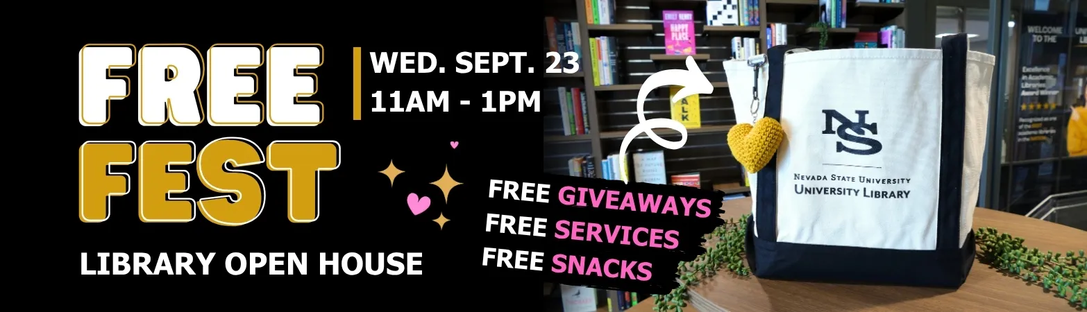 Join us for Free Fest: Library Open House on September 23 from 11am to 1pm